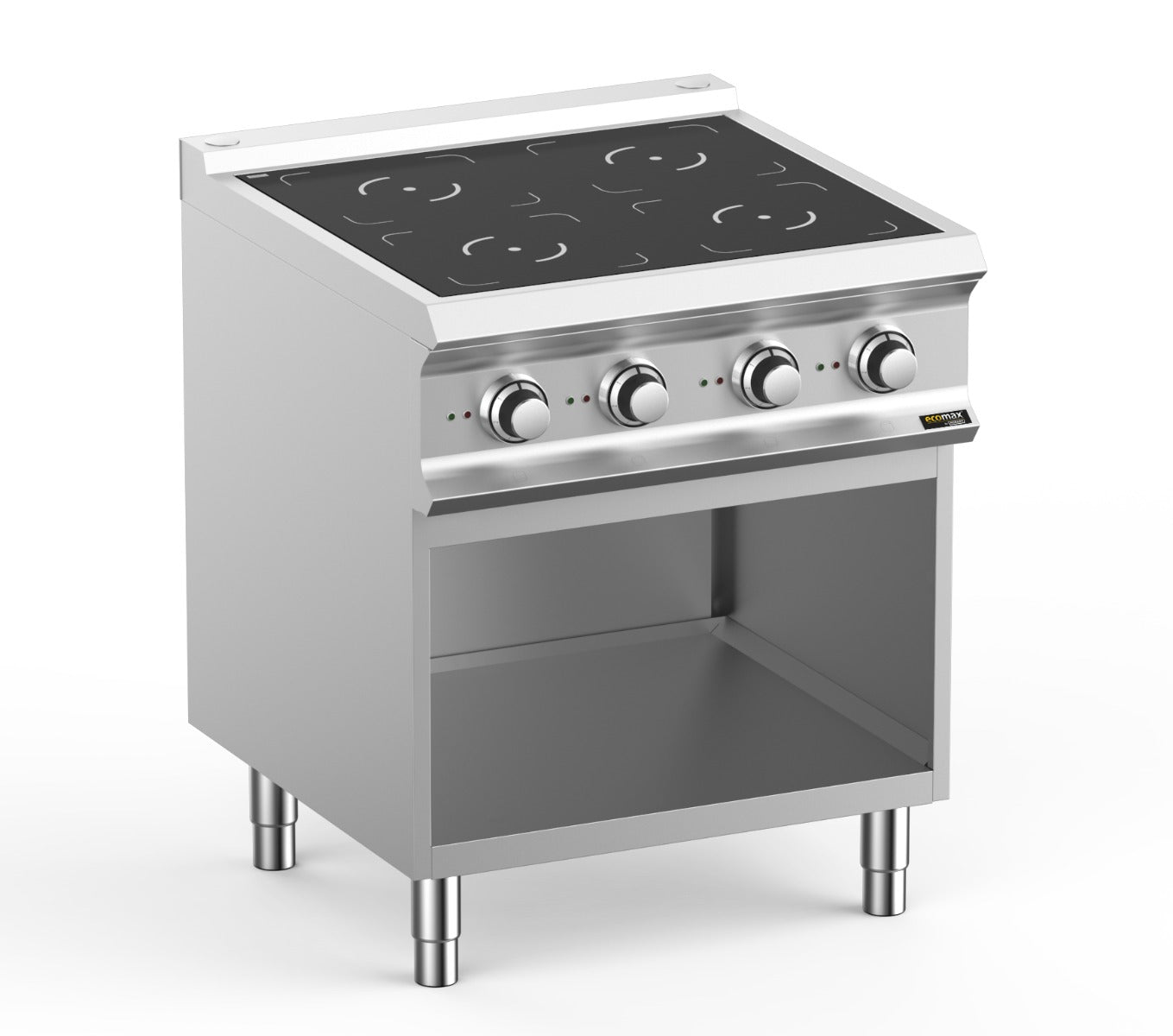 Light Gray Hobart Ecomax HEIN77A 4 Zone Induction Hob on Open Cupboard, 4 x 3.5kW - Contact Us For Availability