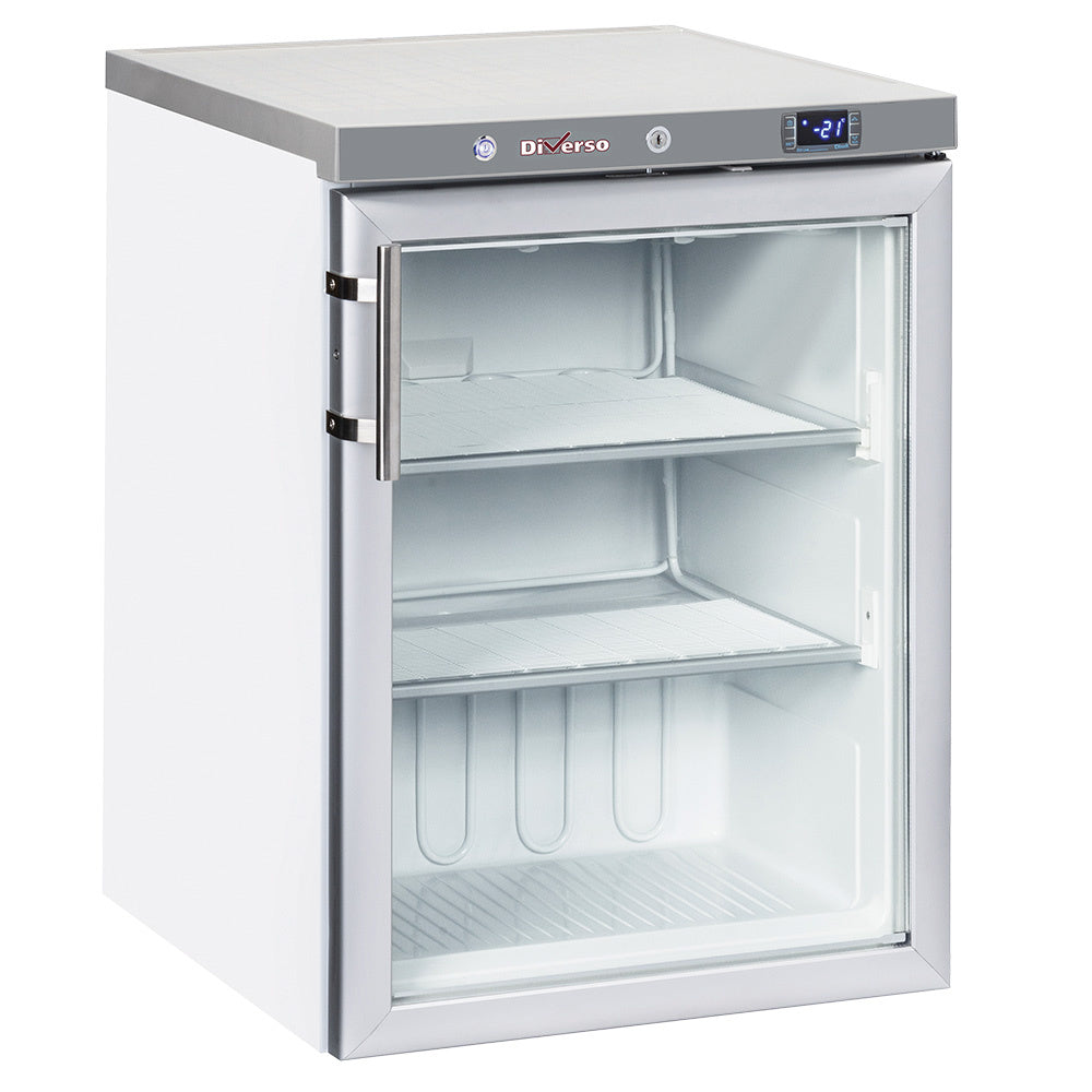 Light Gray Diverso WR-NG21-LV Static freezer, glass door, 200 liters - White - Contact Us For Availability