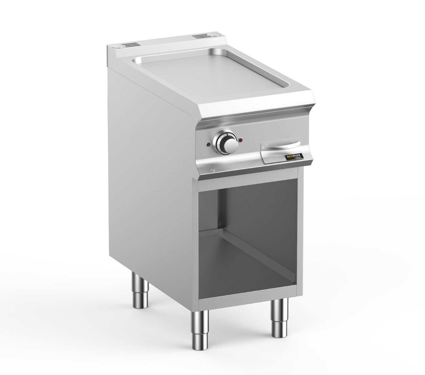 Light Gray Hobart Ecomax HEFTBE74AL Smooth Griddle on Open Cupboard, 5kW - Contact Us For Availability