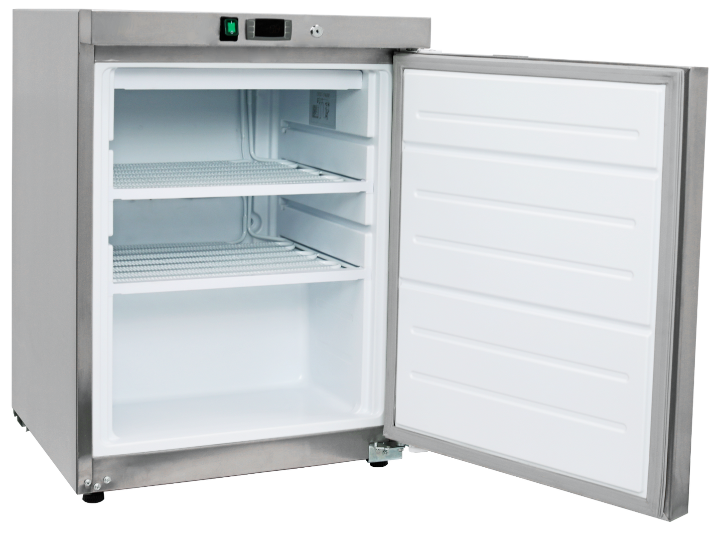 Light Gray Sterling Pro GRADED Cobus SPF200S Single Door Stainless Steel Undercounter Freezer, 140 Litres - Out Of Stock