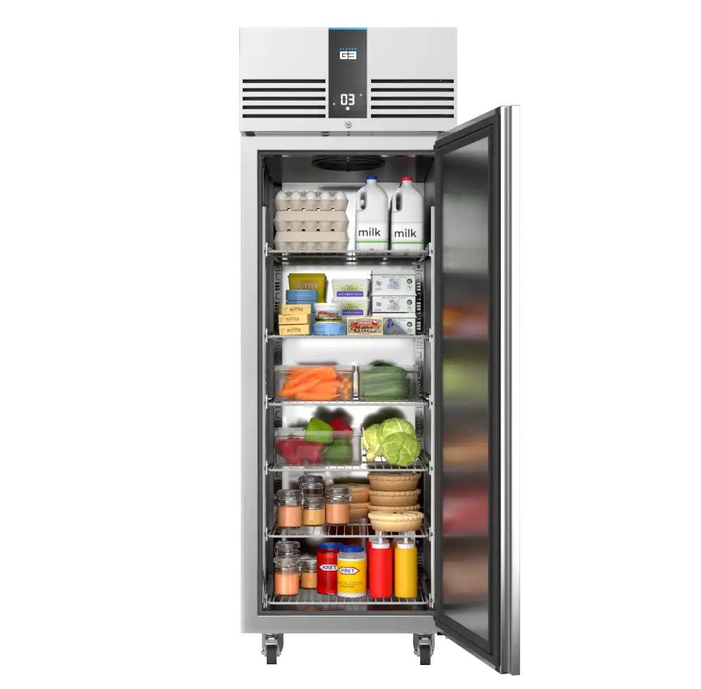 Gray Foster EP700H/41-102 EcoPro G3 Solid Single Door Upright Refrigerated Cabinet, 600 Litres - Contact Us For Availability