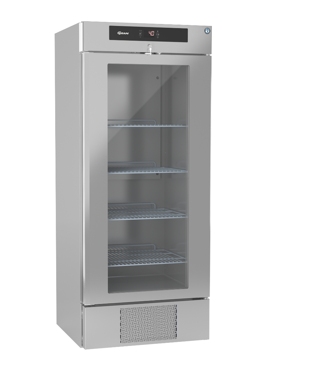 Dark Gray Hoshizaki Premier KG BW80 DR U Glass Single Door Stainless Steel Upright Display Refrigerator, 610 Litres - Contact Us For Availability