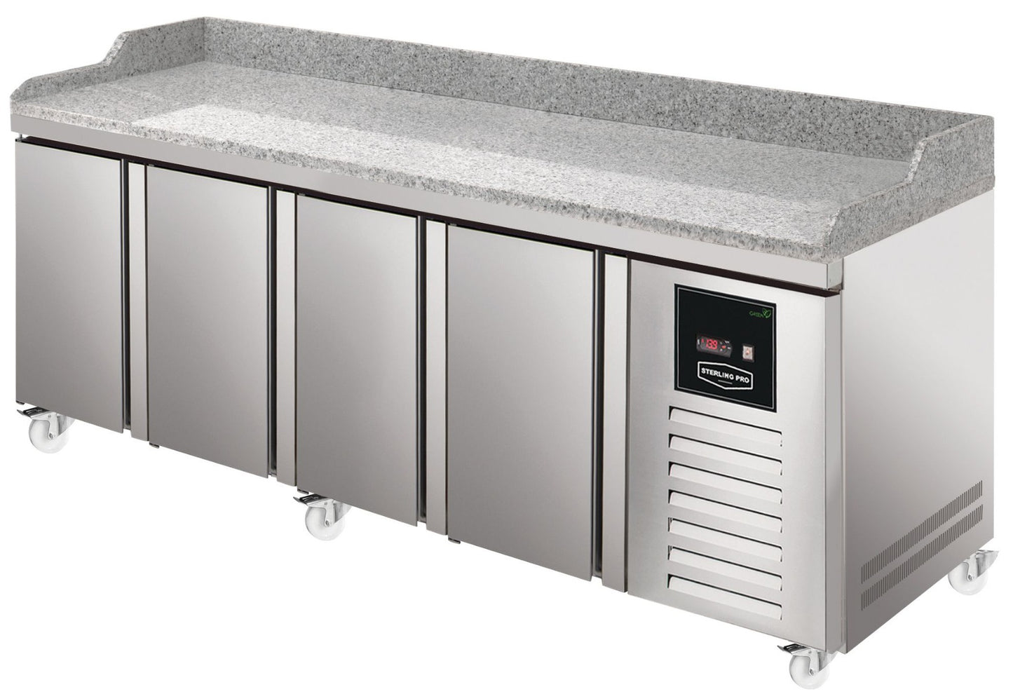 Gray Sterling Pro Green SPI-7-225-40-GR 4 Door Granite Fridge Counter, 615 Litres - Low Stock