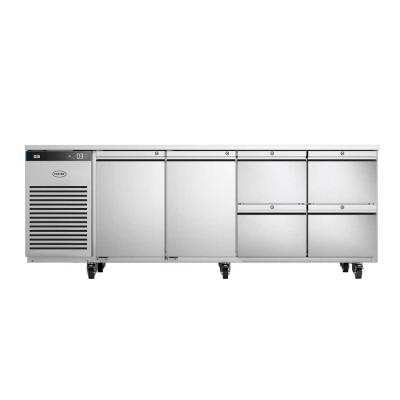 Light Gray Foster EP1/4H/43-310 EcoPro G3 2 Door & 4 Drawer Refrigerated Counter, 585 Litres - Contact Us For Availability