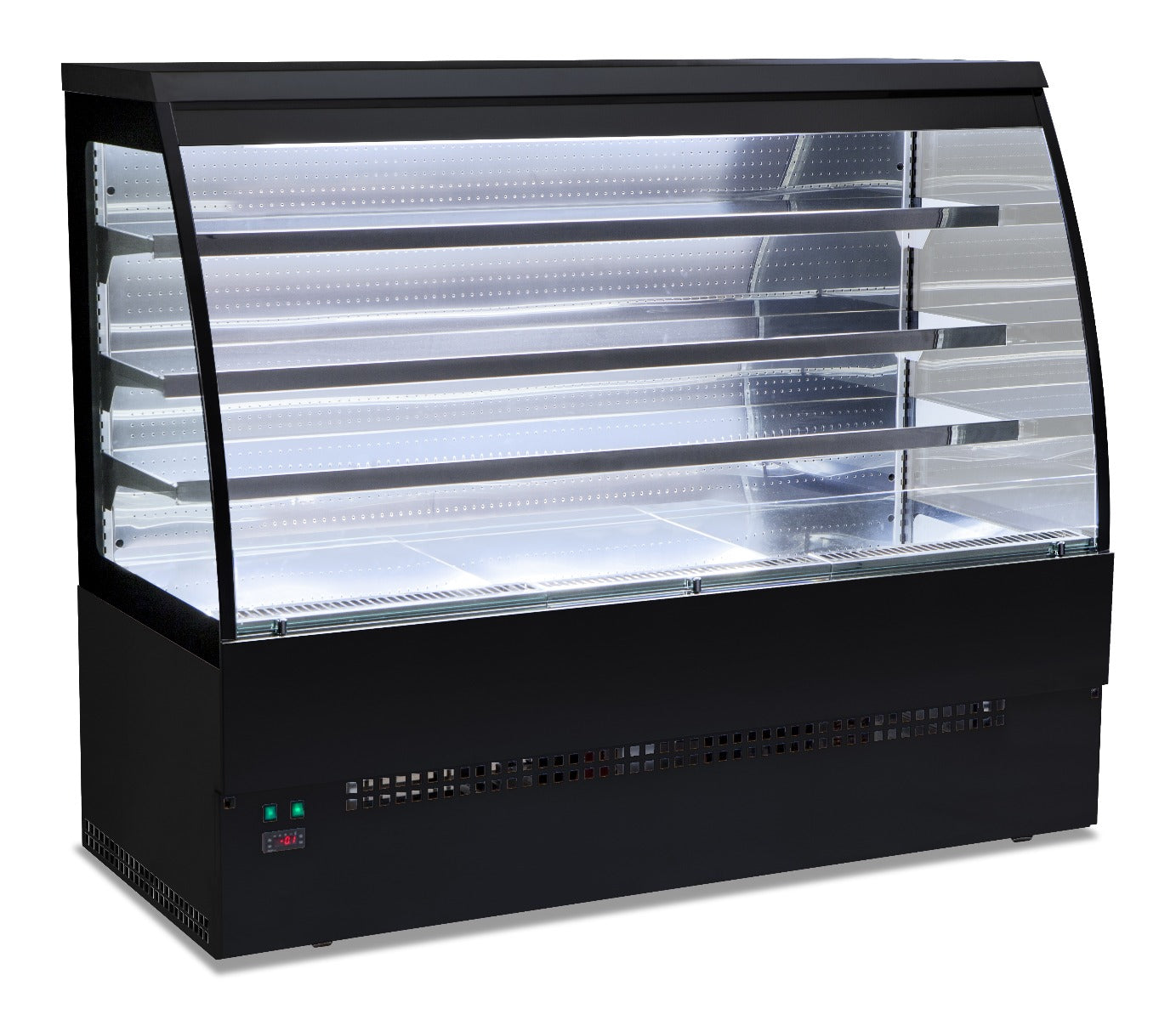 Light Gray Sterling Pro EVO-SELF-90-BLACK Black Self Service Patisserie Counter, 900mm - Low Stock