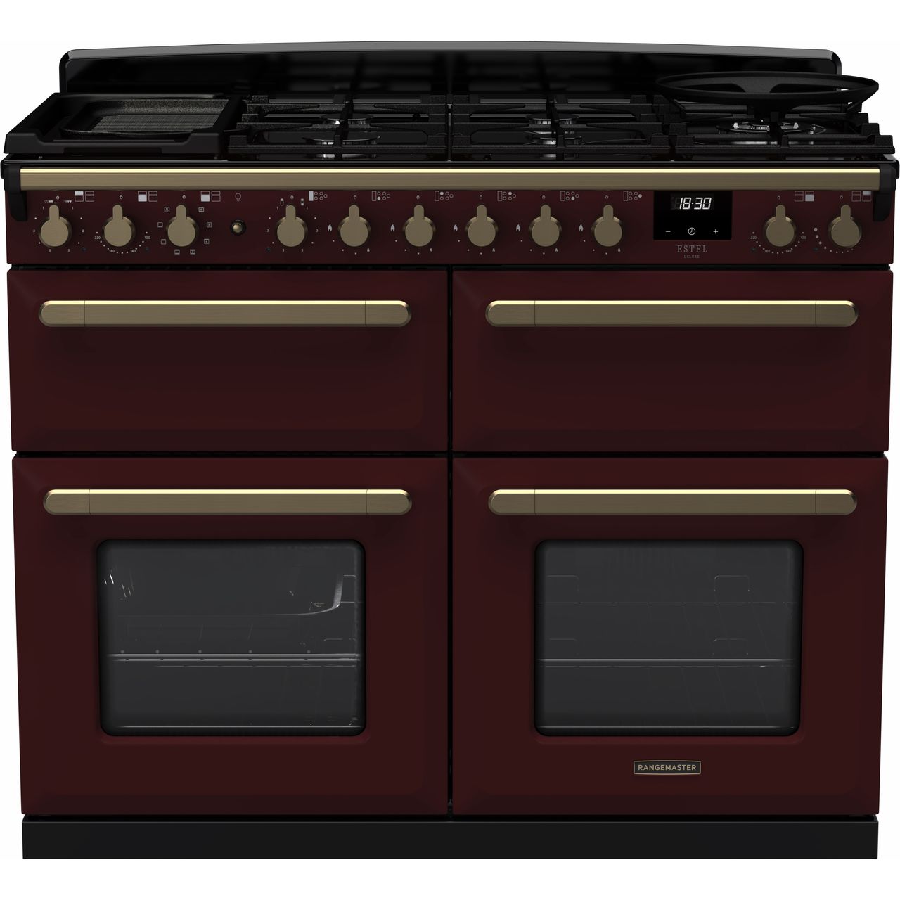 Black Rangemaster Estel Deluxe 110 Range Cooker, 1092 mm