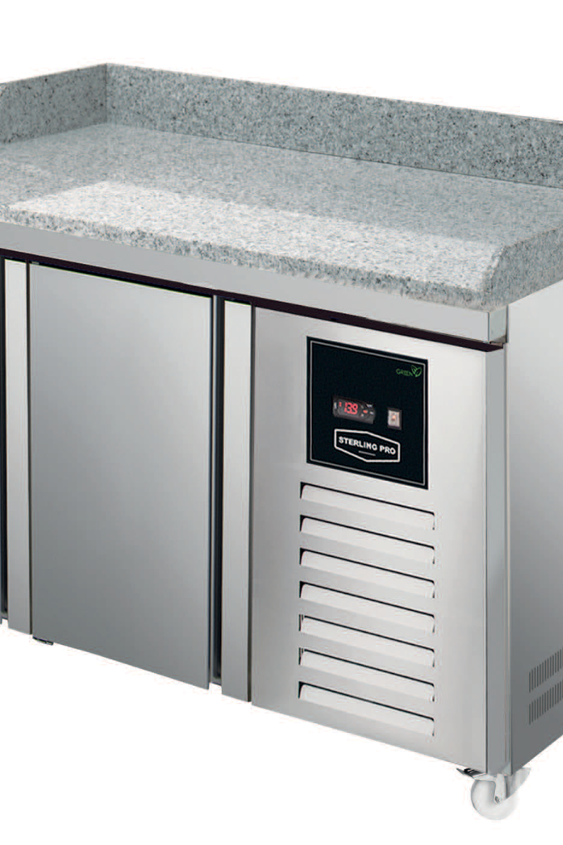 Dark Gray Sterling Pro Green SPI-7-135-20-GR 2 Door Granite Fridge Counter, 290 Litres - In Stock