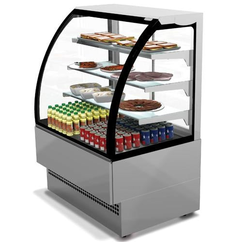 Light Slate Gray Sterling Pro EVO60-SS-R290A Stainless Steel Patisserie Counter, 0.6m / 0.91m ² Deck - Low Stock