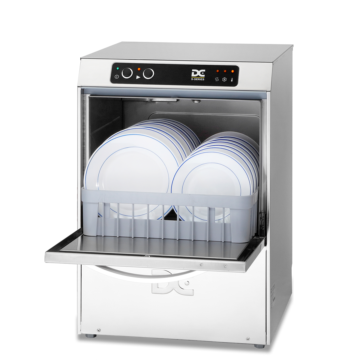 Light Gray DC SD40 Standard Range 400mm Basket Frontloading Commercial Dishwasher, 11 Plates - Contact Us For Availability