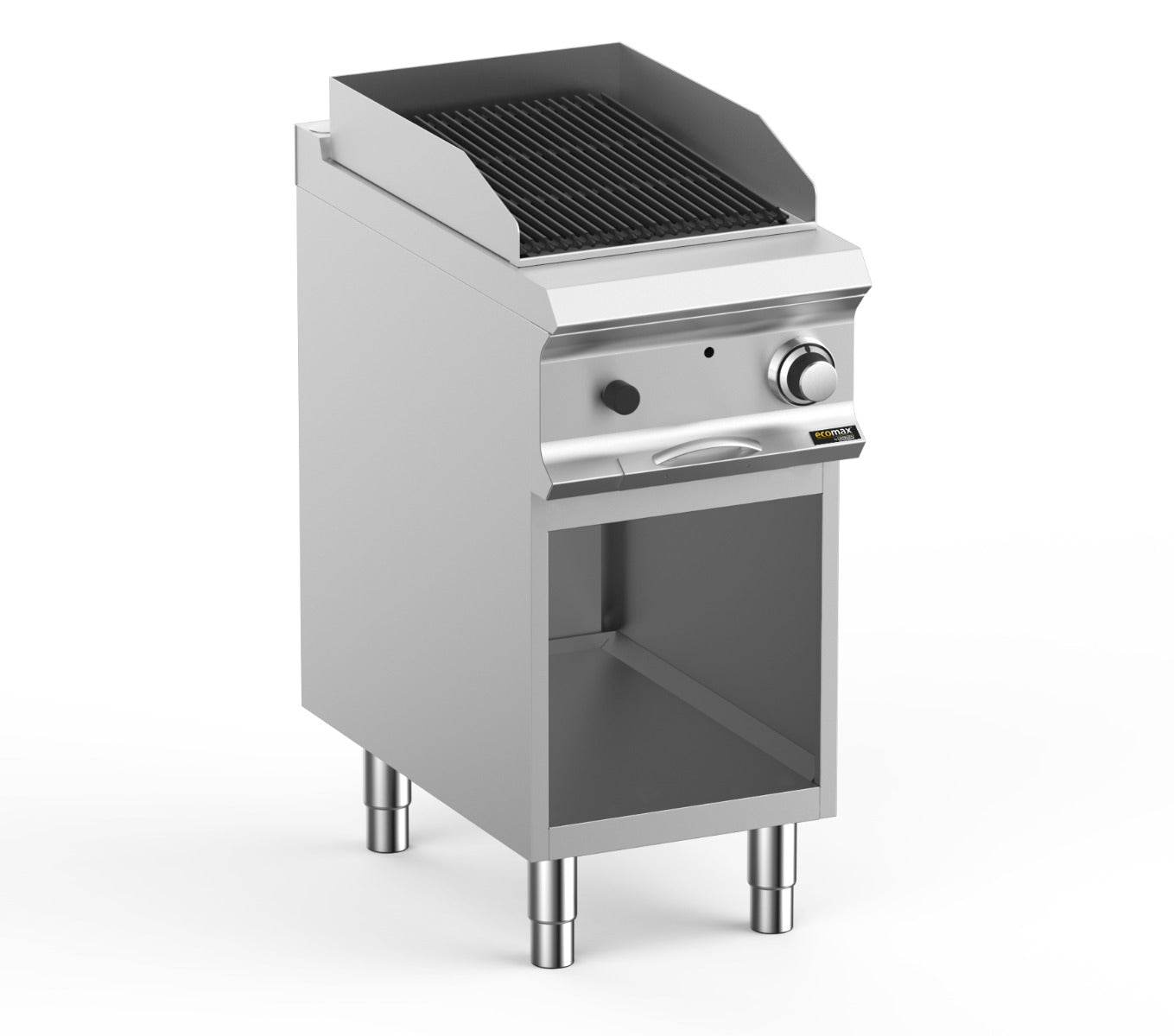 Light Gray Hobart Ecomax HEPLG74A Lava Rock Chargrill, 7.5kW - Contact Us For Availability