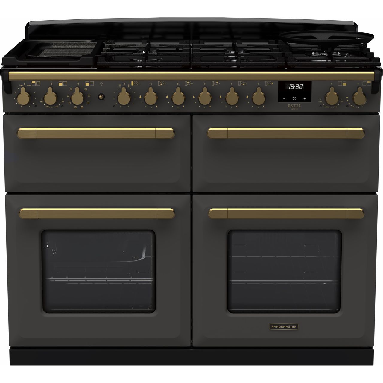 Dark Slate Gray Rangemaster Estel Deluxe 110 Range Cooker, 1092 mm