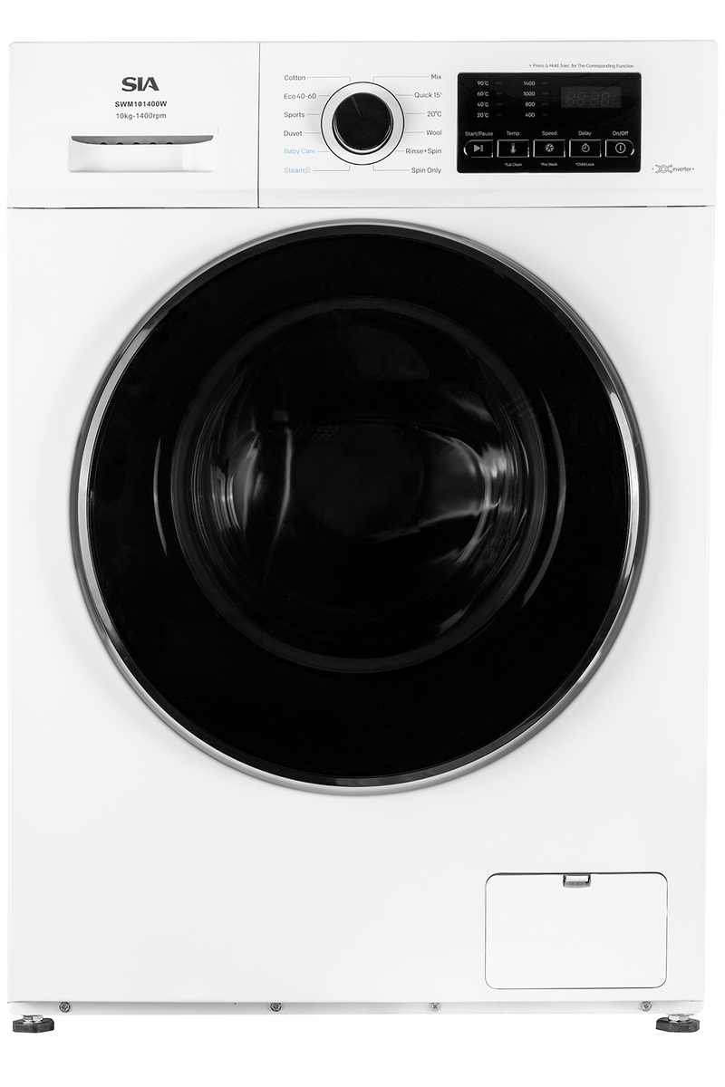 White Smoke SIA 10kg 1400RPM Freestanding Washing Machine
