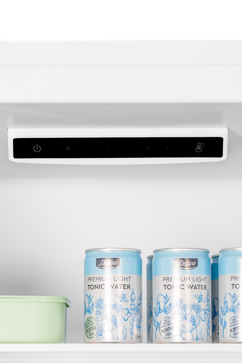 Light Gray SIA Freestanding 260ltr Combi Fridge Freezer