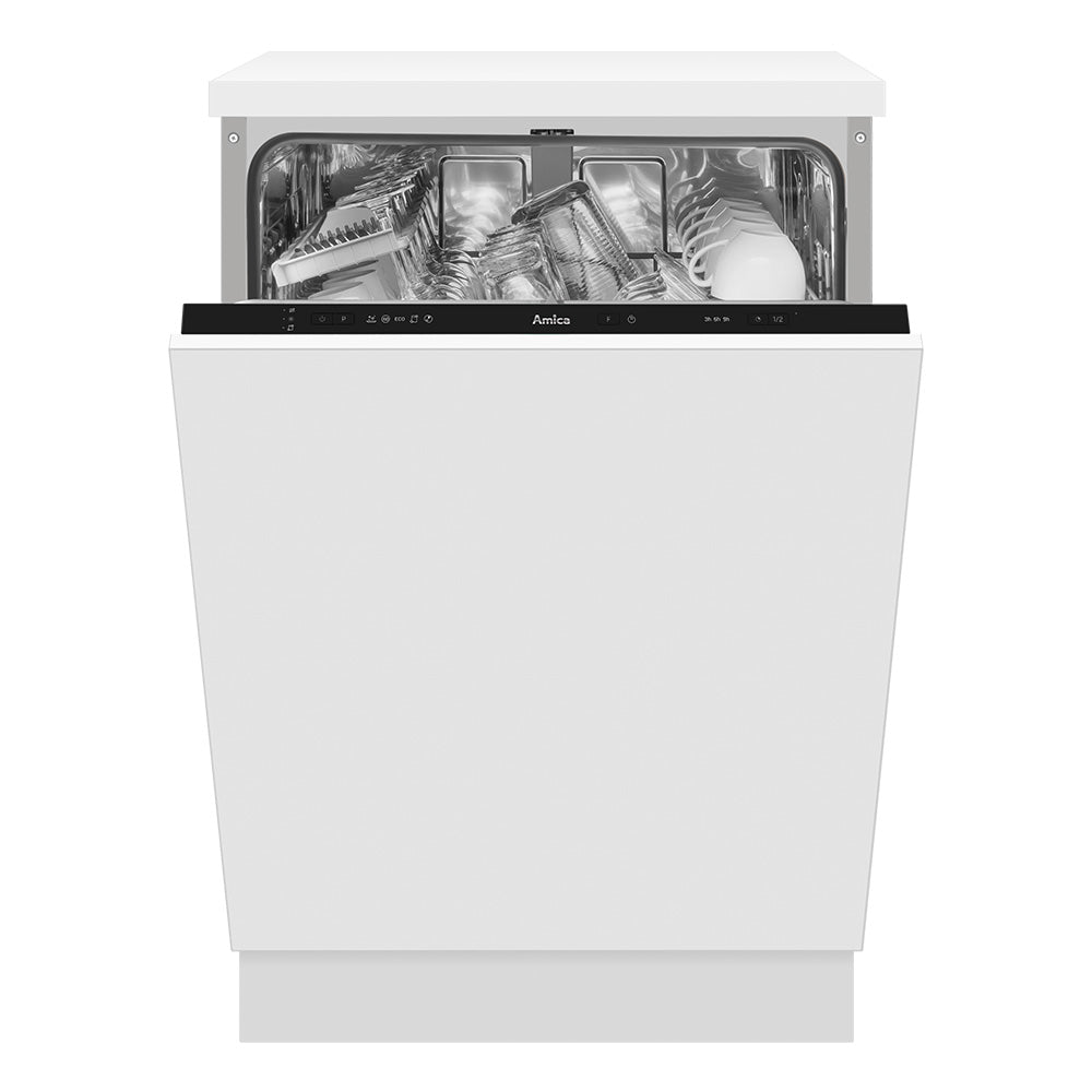 Light Gray ADI631 Amica 60cm Integrated Dishwasher