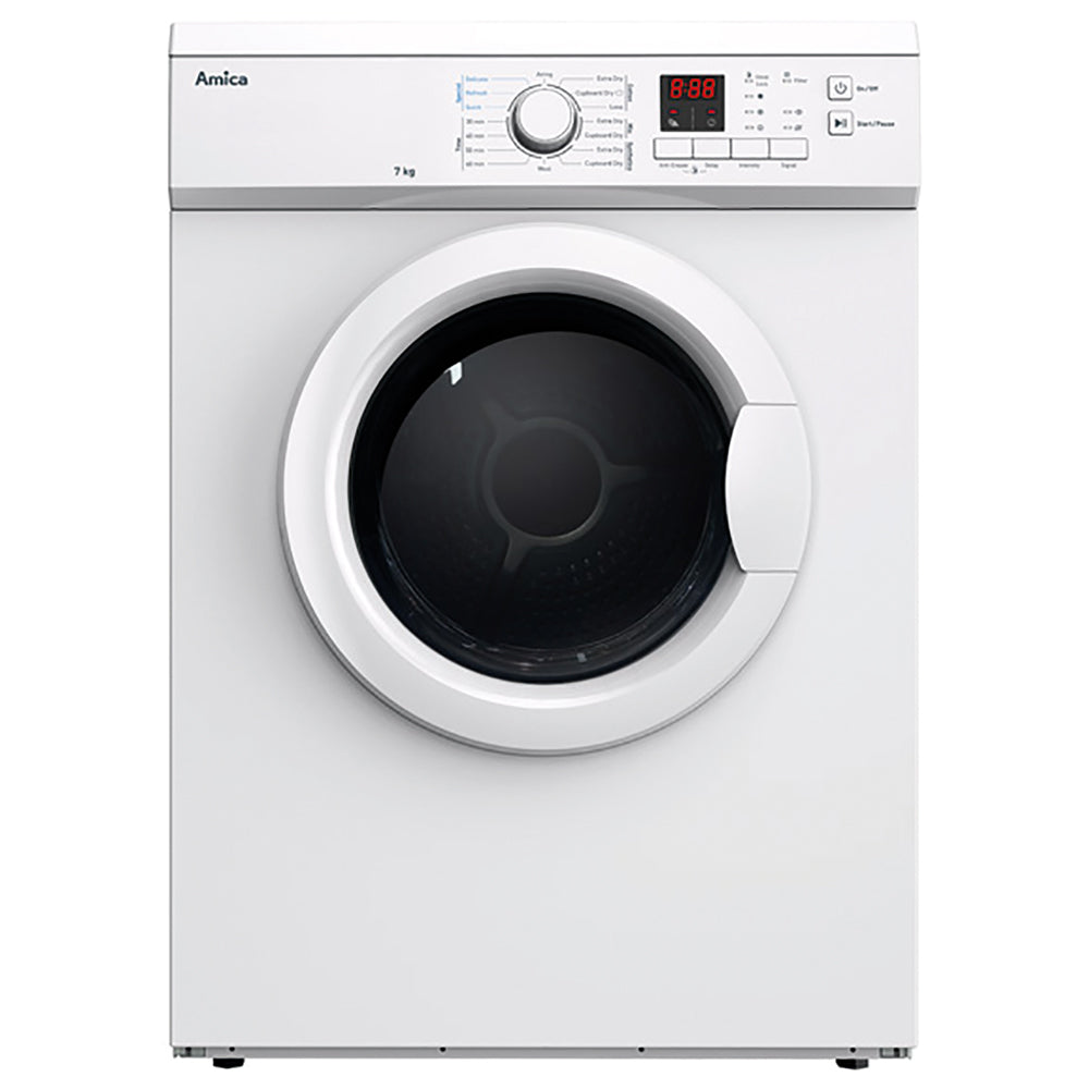 Lavender ADV7CLCW 7kg freestanding vented tumble dryer, white