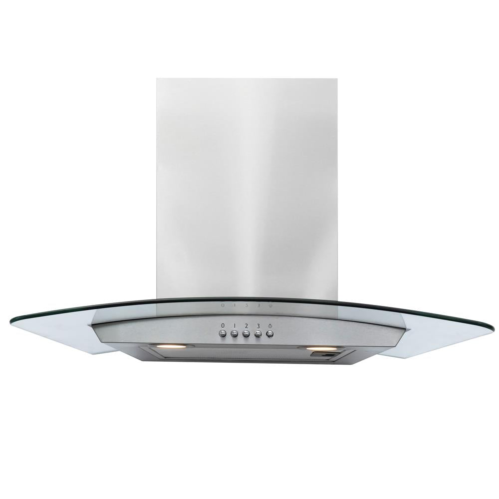 Light Gray AEC60SS Amica 60cm curved glass extractor