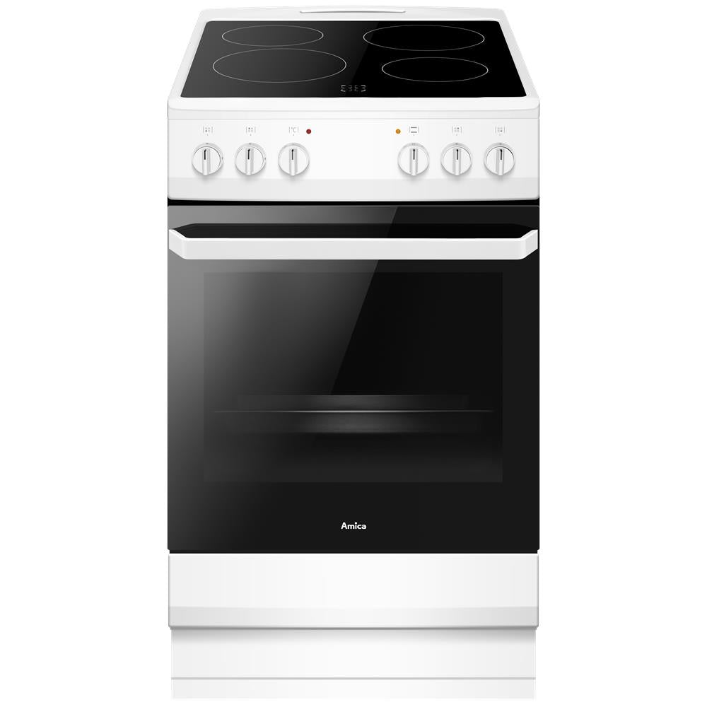 Dark Slate Gray AFC1530WH Amica 50cm freestanding cooker single cavity