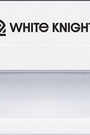 White Knight control panel with digital display and buttons on a white background