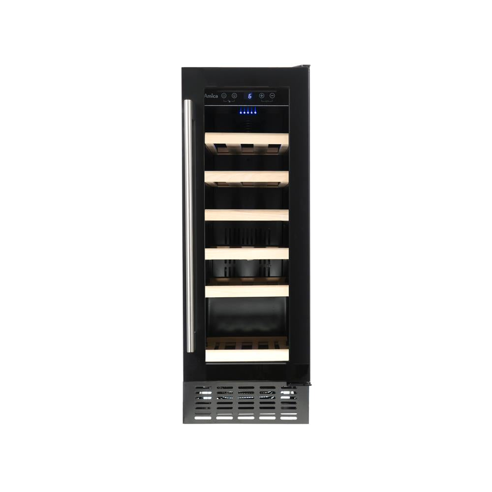 Light Gray AWC300BL Amica Freestanding slimline wine cooler