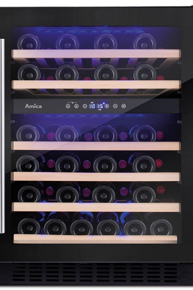 Dark Slate Gray AWC600BL Amica Freestanding wine cooler