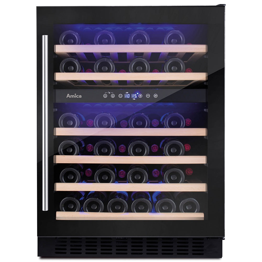 Dark Slate Gray AWC600BL Amica Freestanding wine cooler