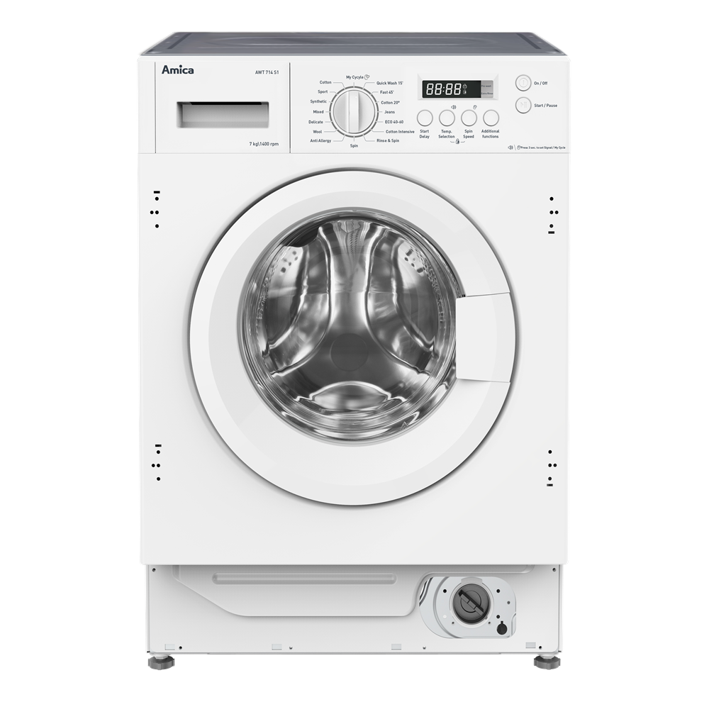 Lavender AWT714S 7kg 1400 spin integrated washing machine