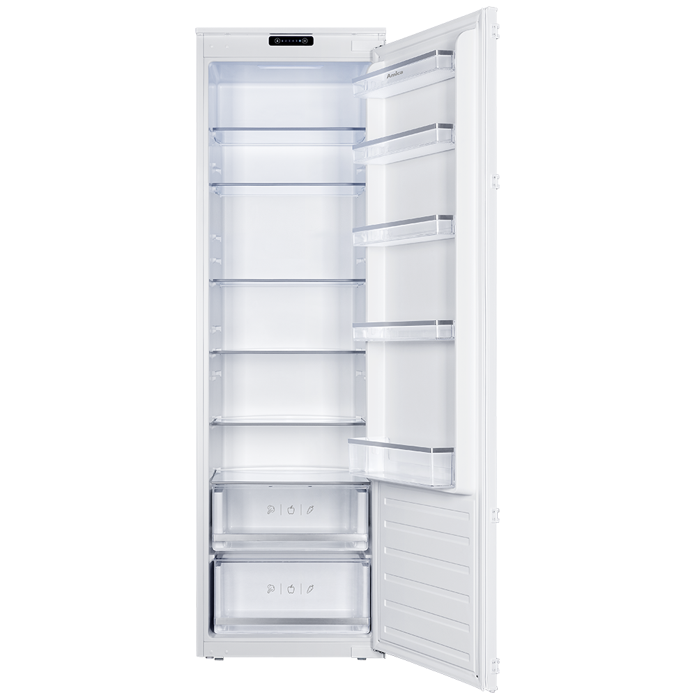 Light Gray AMICA BC2763 54cm integrated larder fridge