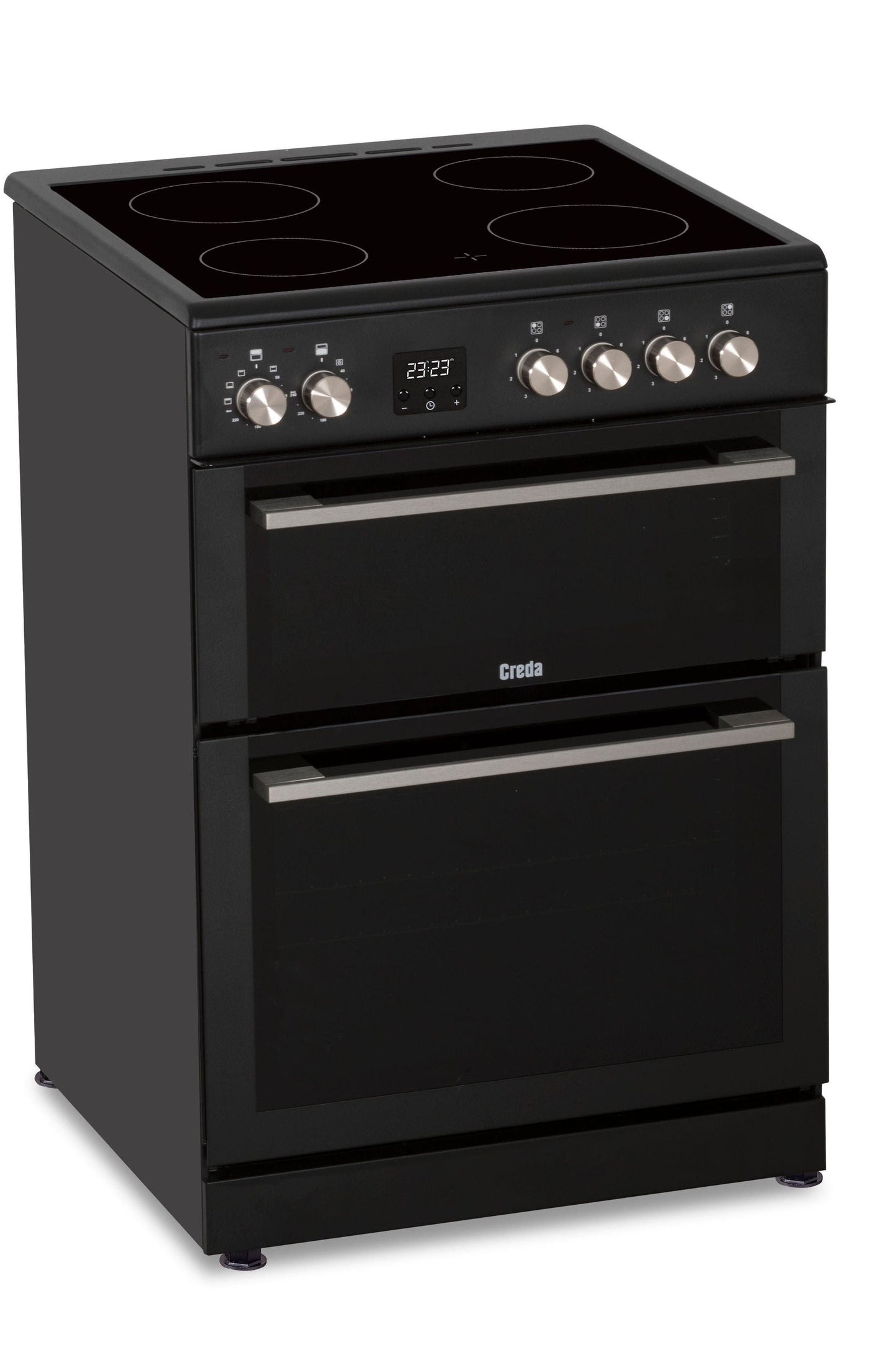 Black Creda C60CDOA Anthracite 60cm Ceramic Double