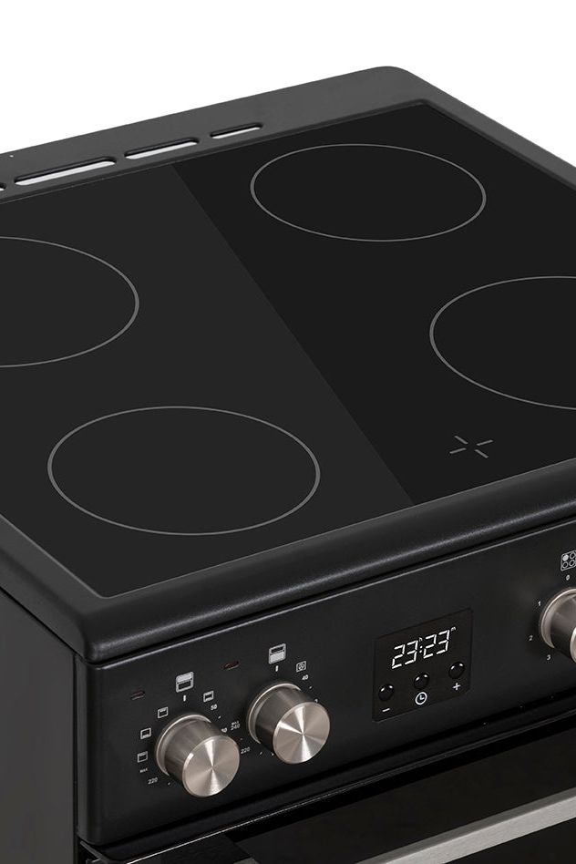 Dark Slate Gray Creda C60CDOA Anthracite 60cm Ceramic Double
