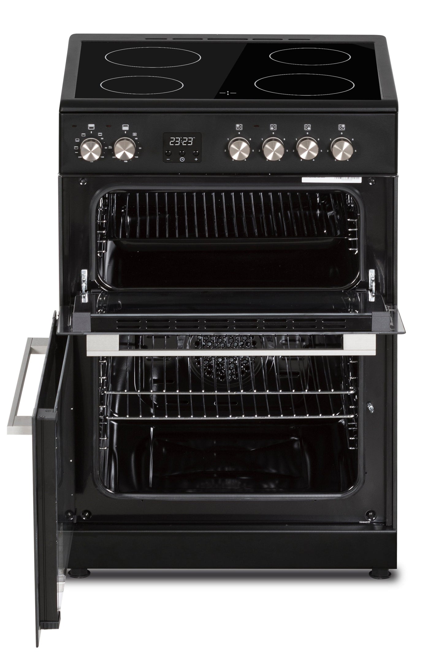 Black Creda C60CDOA Anthracite 60cm Ceramic Double