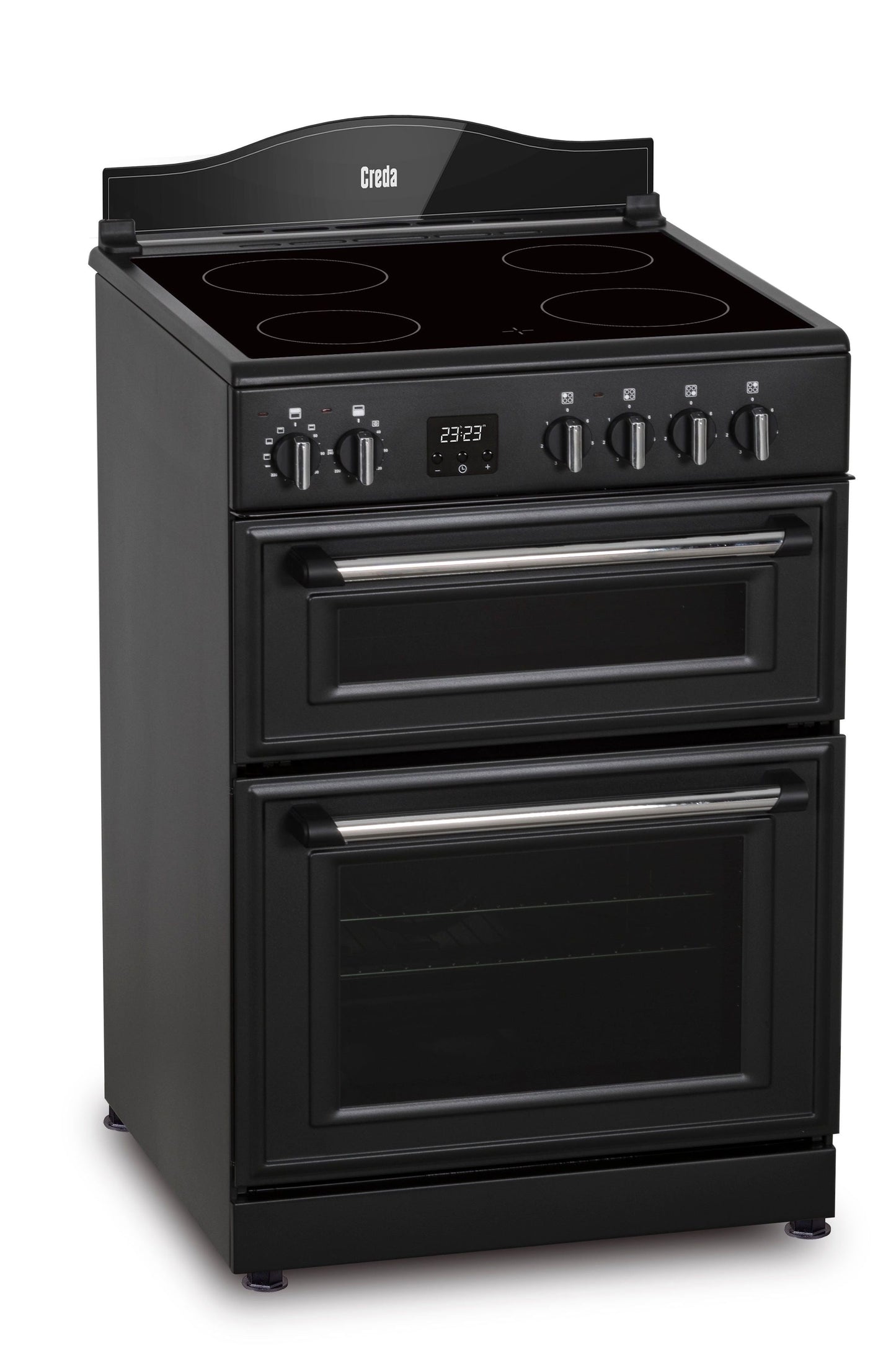 Dark Slate Gray Creda C60CMRA Mini Range Anthracite 60cm Ceramic Double
