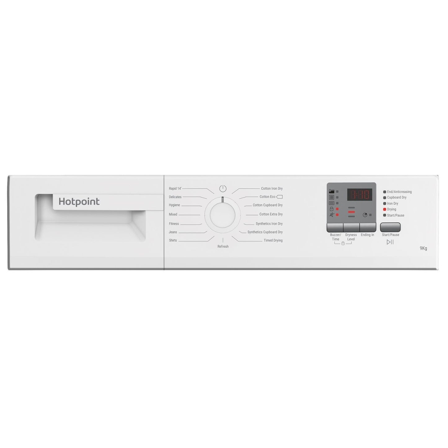 Lavender Hotpoint 9kg Condenser Tumble Dryer - Sensor Dry - White