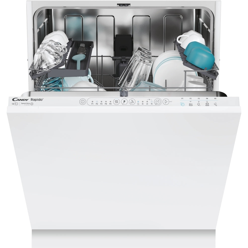 Candy CI3E53E0W-80 Integrated Full-Size Dishwasher 13 Place Settings