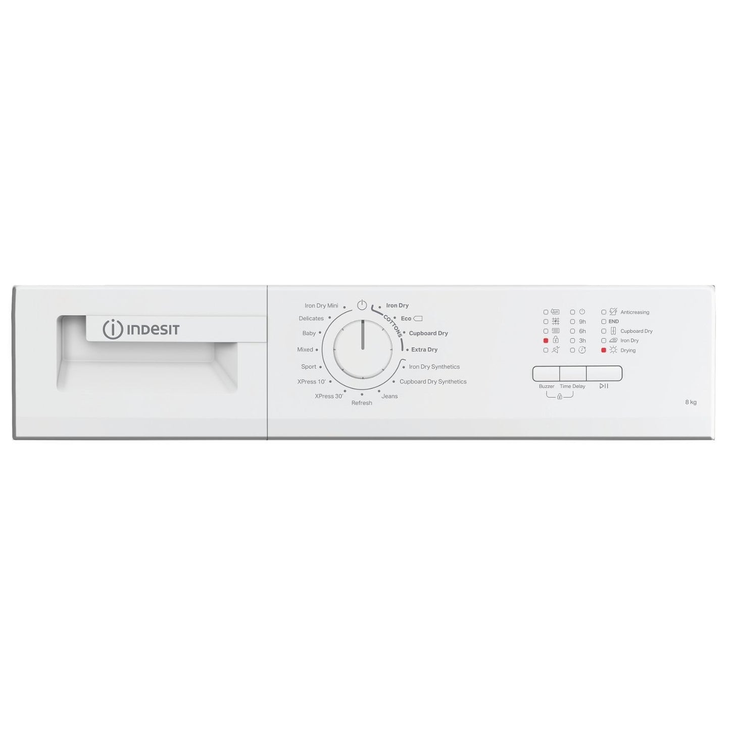 Lavender Indesit 8kg Condenser Tumble Dryer - White
