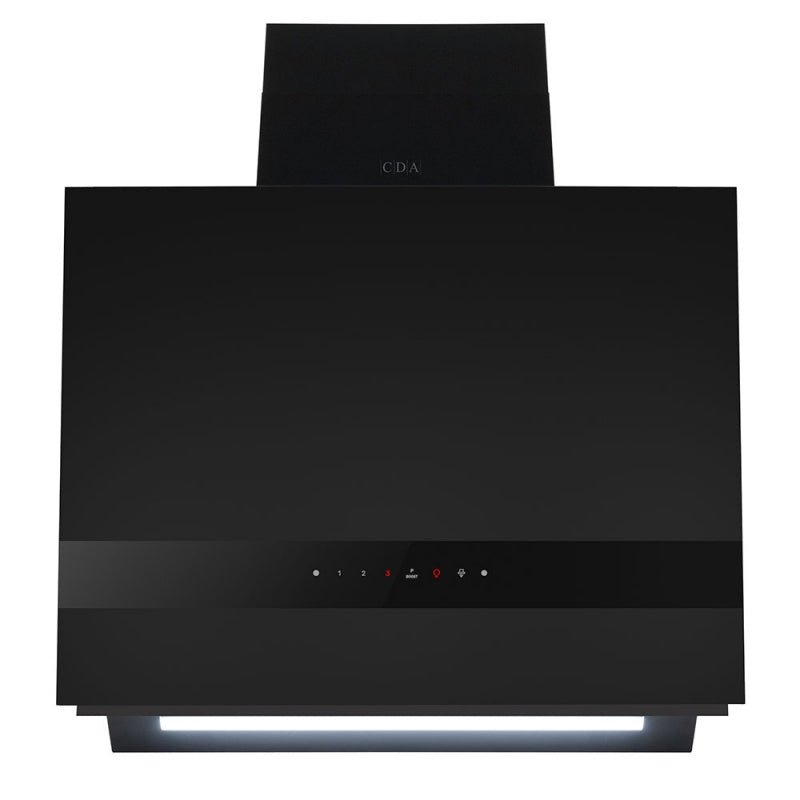 Black ENT60MB 60cm Angled Chimney Hood