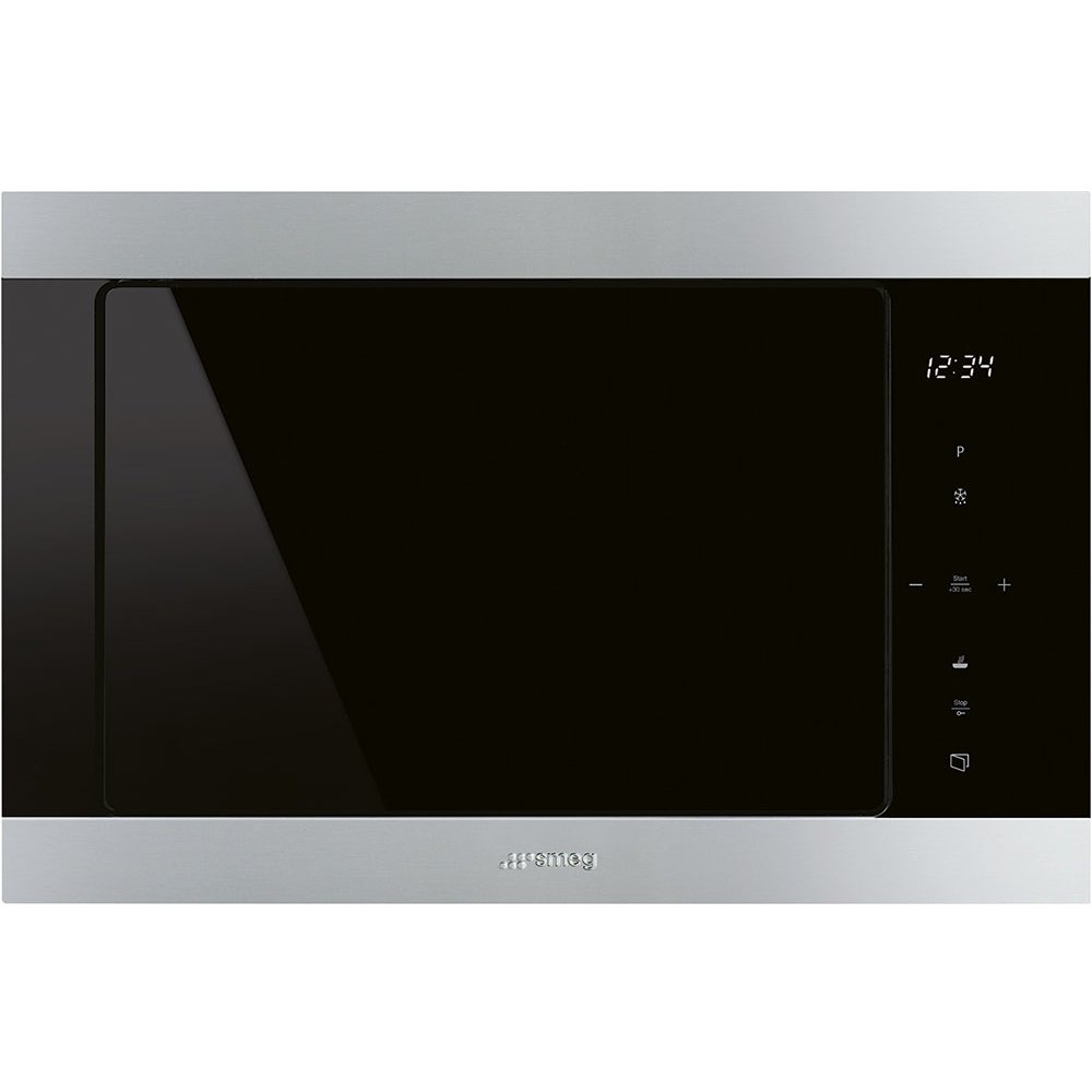 Black SMEG Classic Microwave Oven, 600 mm