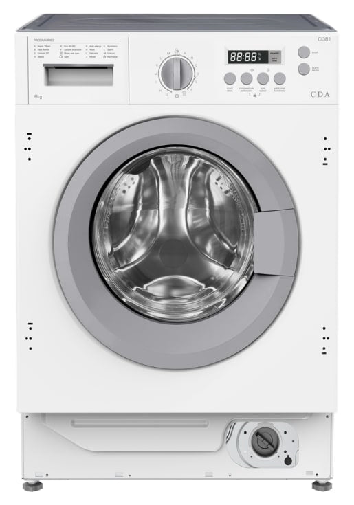 Light Gray CI381 8kg Integrated washing machine