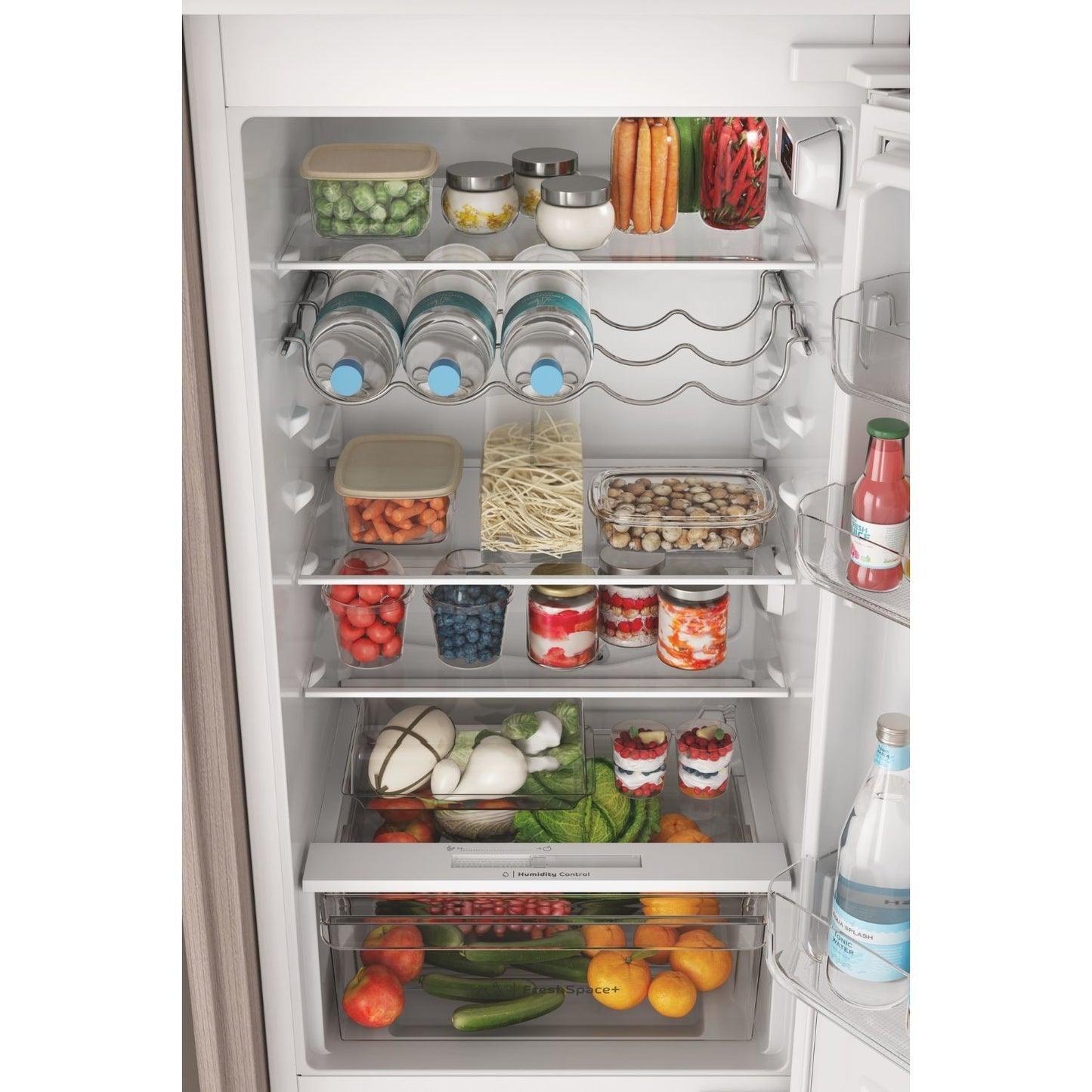 Gray Indesit 273 Litre 70/30 Integrated Fridge Freezer