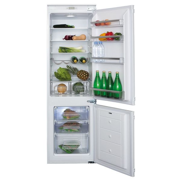 Light Gray CDA FW872 Integrated 70/30 combination fridge freezer