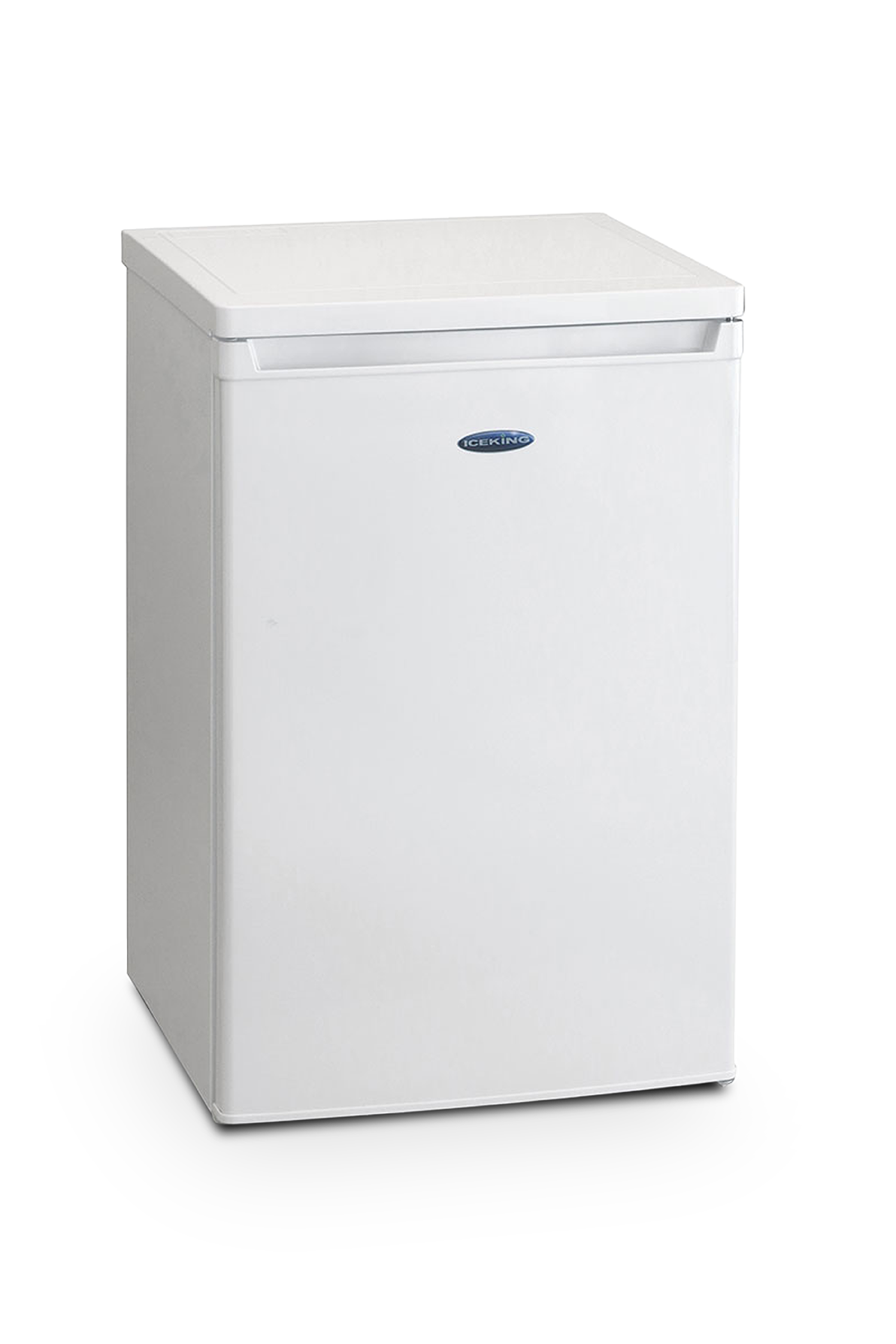 White freezer on a white background