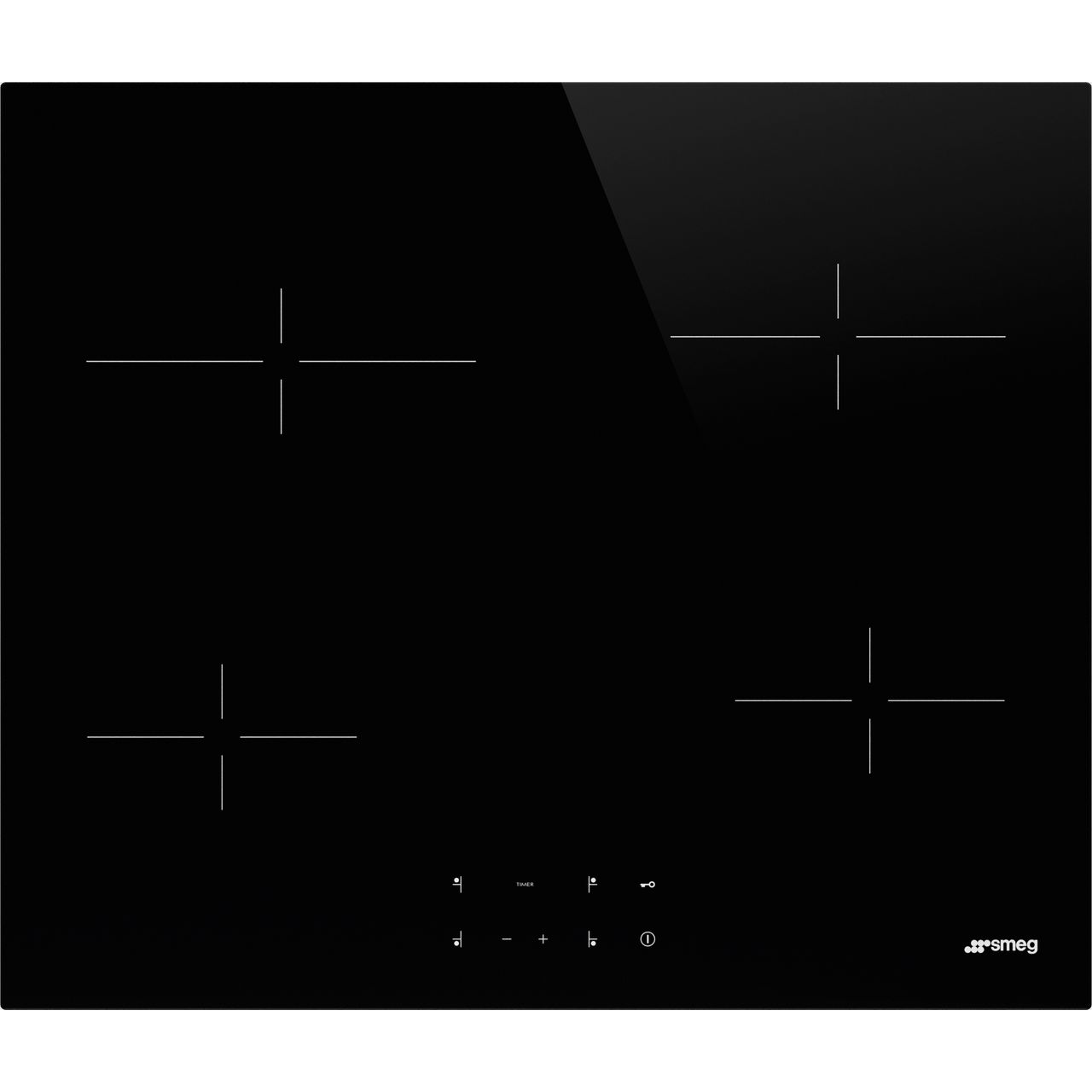 Black SMEG Ceramic Hob