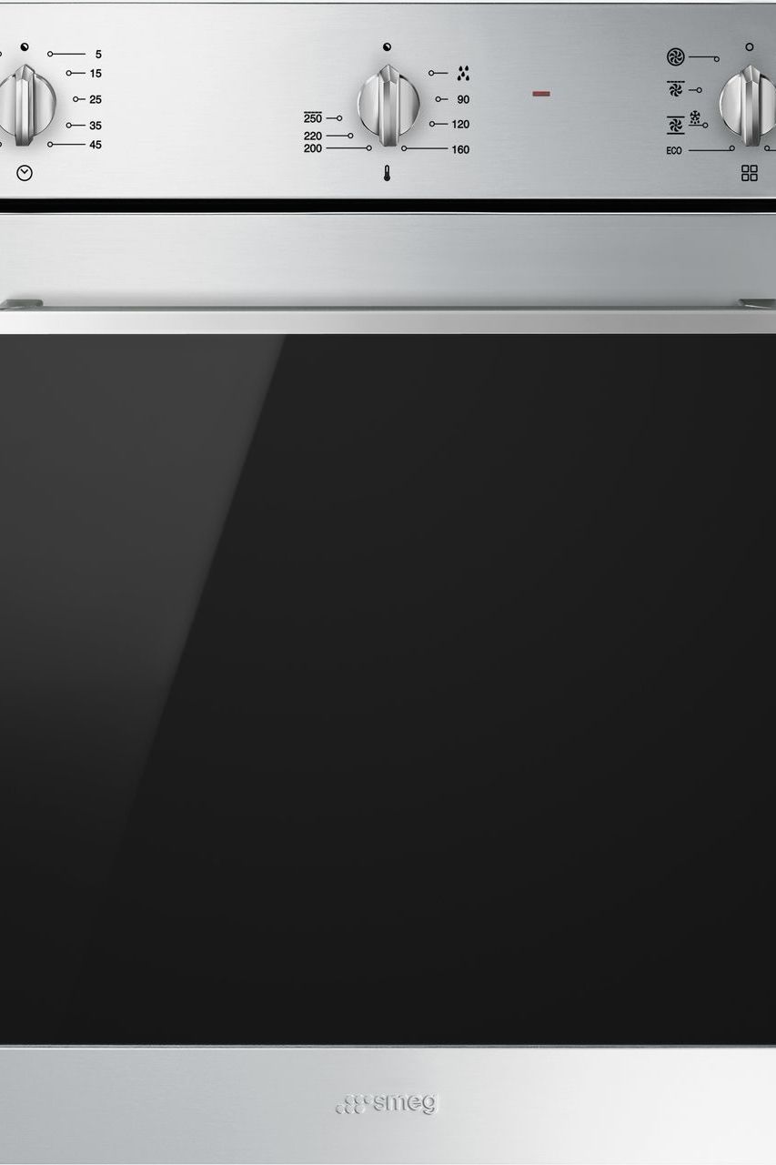 Dark Slate Gray SMEG Cucina Multifunction Vapour Single Oven