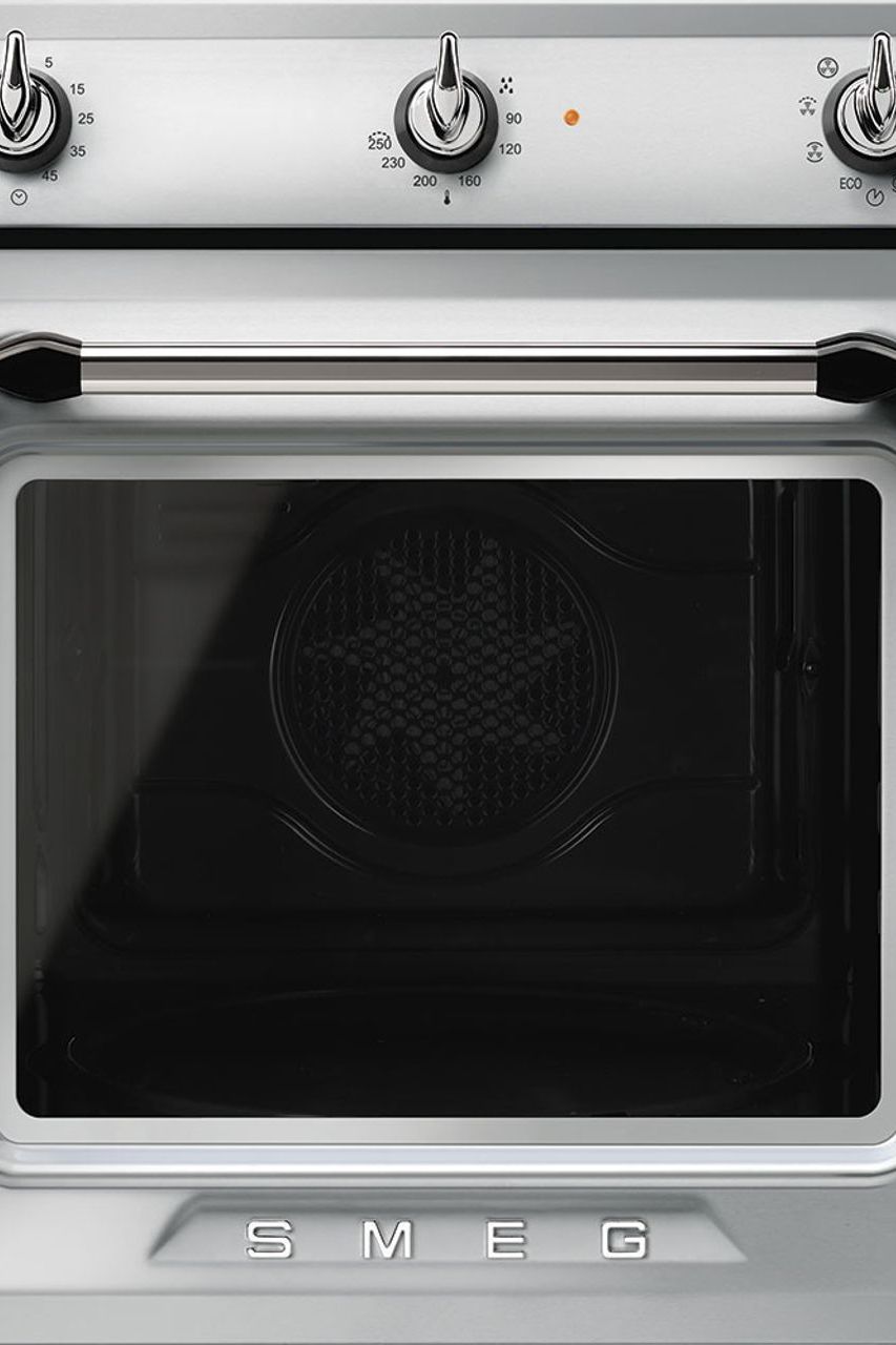 Gray SMEG Victoria Single Oven, Multifunction, Vapour, 600 mm