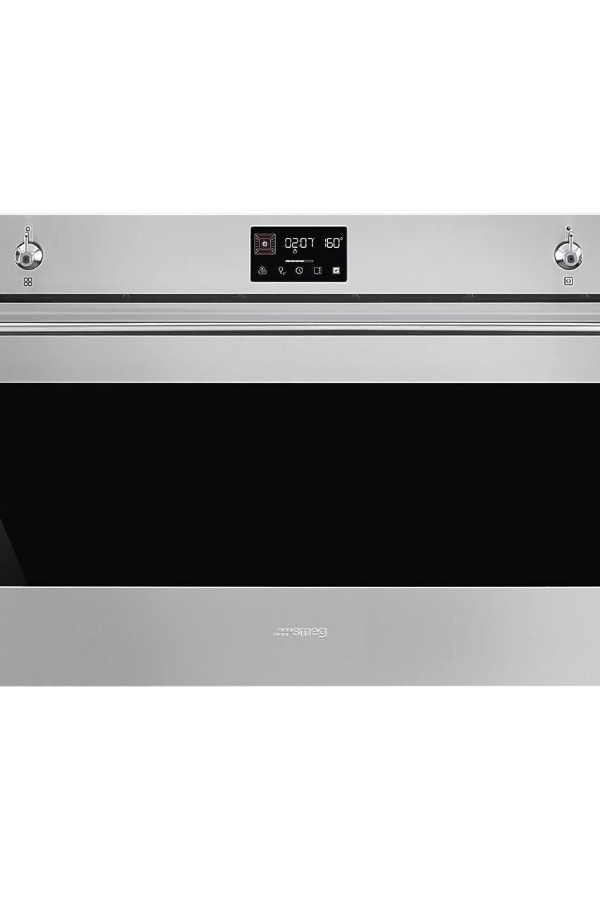 Black SMEG Classic Single Oven, Multifunction, 900 mm
