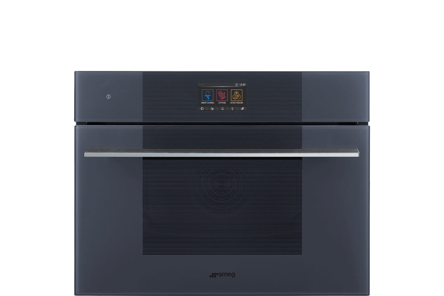 Dark Slate Gray SMEG Linea Galileo Compact Combi Steam Single Oven, Steam100