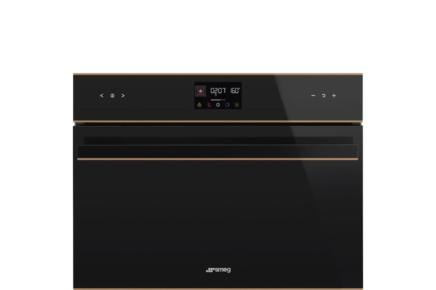 Black SMEG Dolce Stil Novo Galileo Traditional Pyro Oven