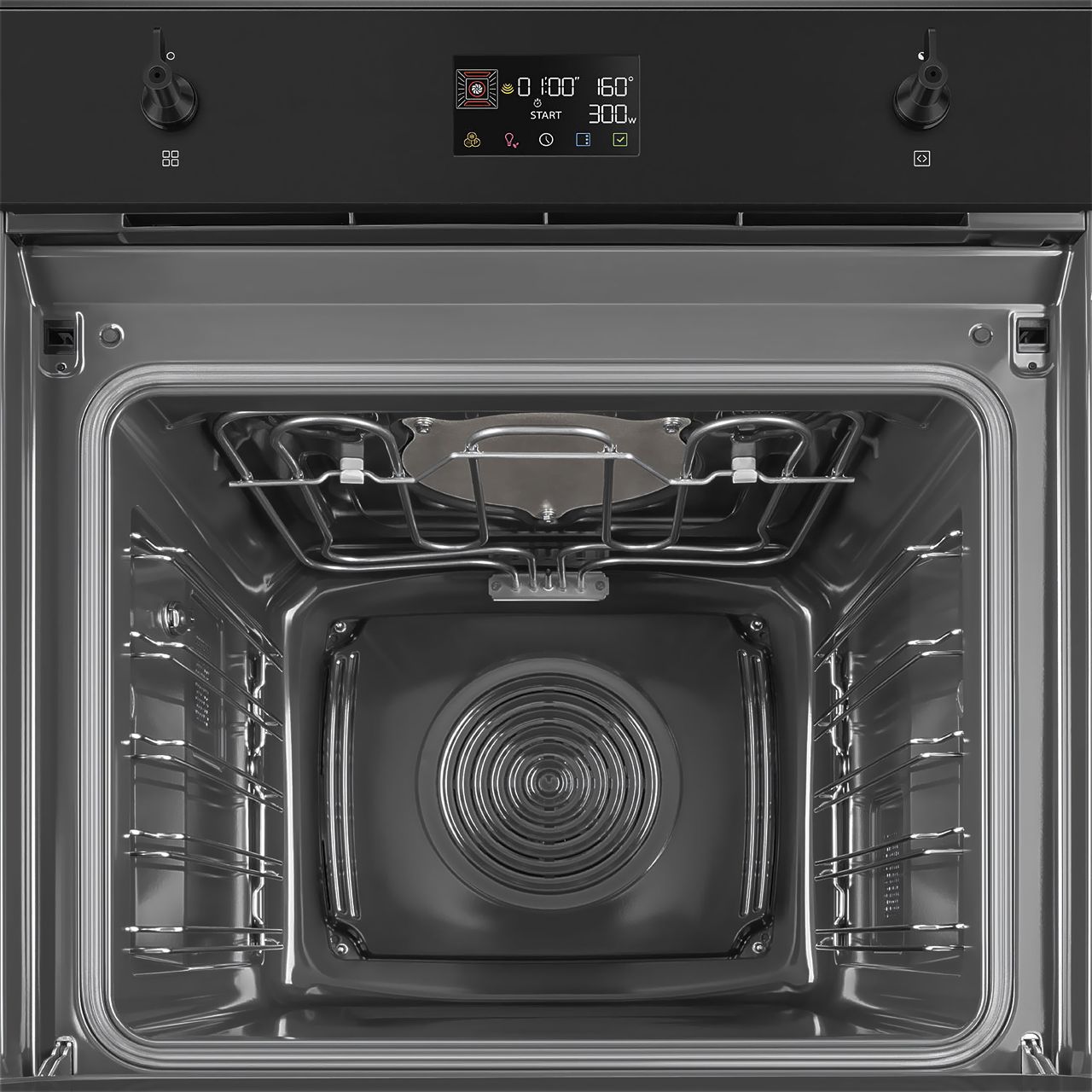 Dark Slate Gray Smeg Classic Galileo SpeedwaveXL Microwave Oven, Assisted Vapour