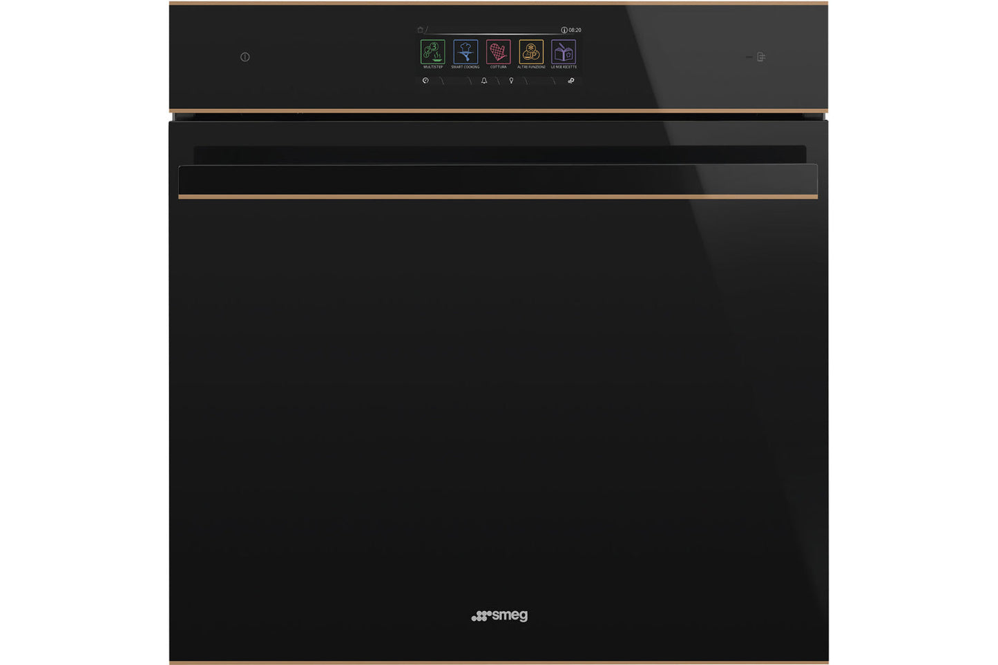 Black SMEG Galileo Dolce Stil Novo Traditional Pyro Oven