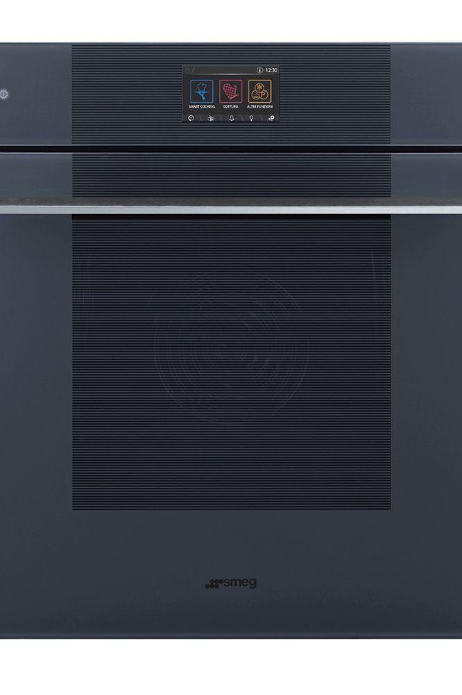 Dark Slate Gray SMEG Galileo Linea Traditional Pyro Oven