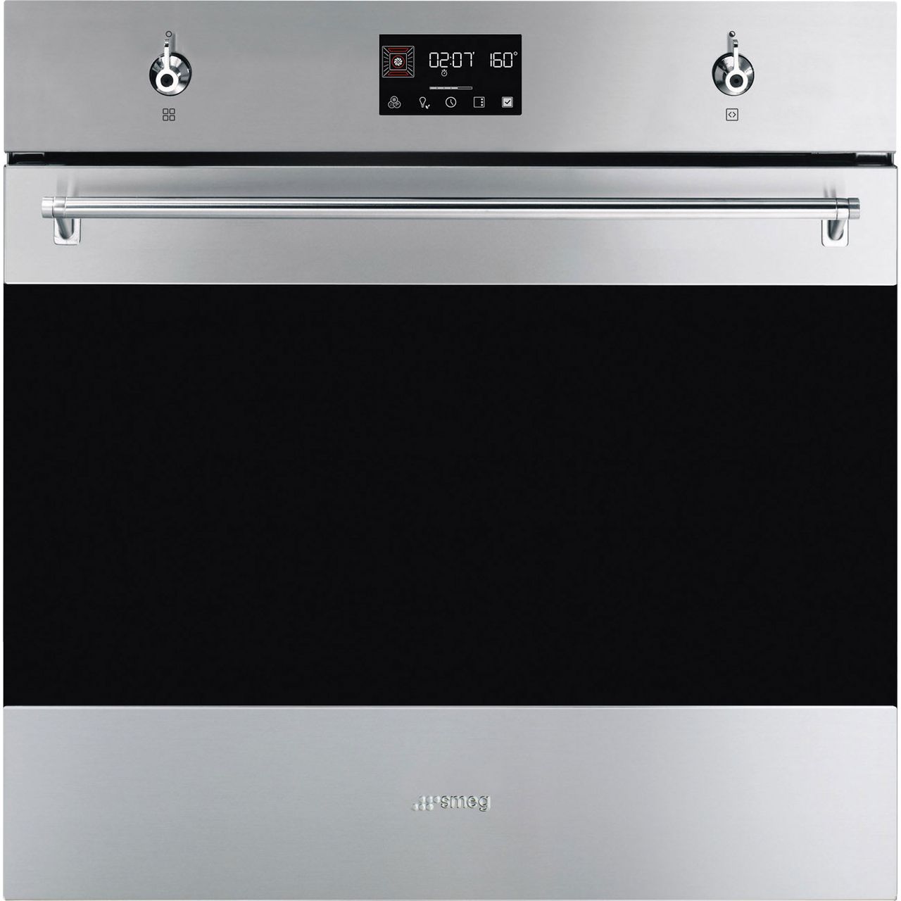 Black SMEG Classic Galileo Traditional Pyro Oven